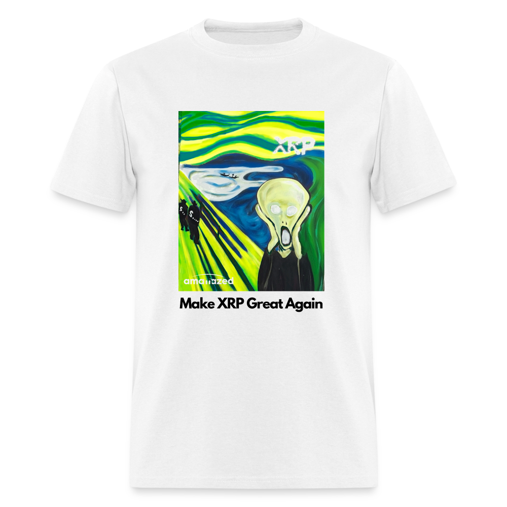 Make XRP Great Again Crypto Scream #434 Tee White - white