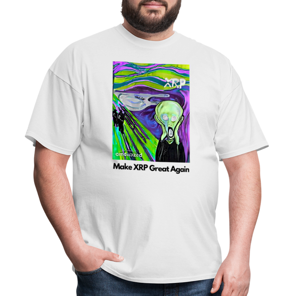 Make XRP Great Again Crypto Scream #61 Tee White - white