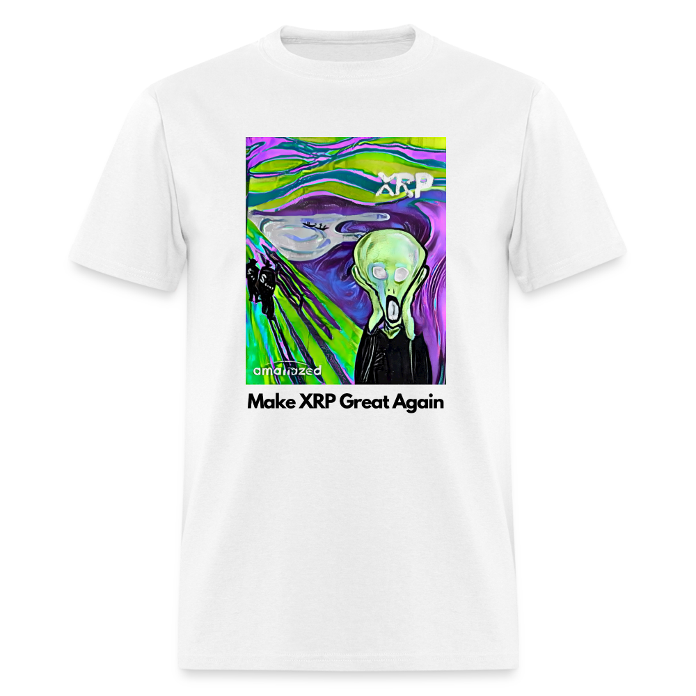 Make XRP Great Again Crypto Scream #61 Tee White - white