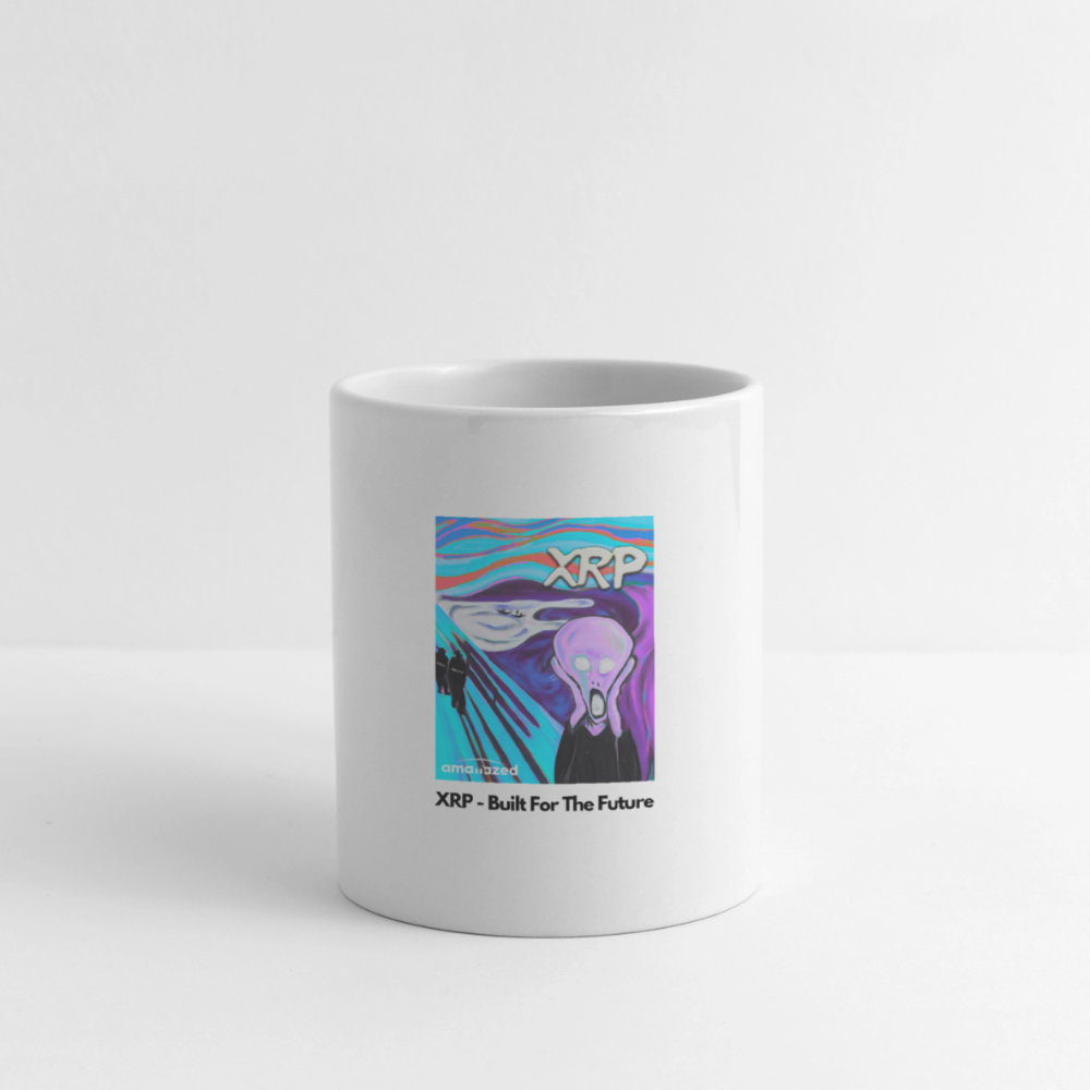 XRP - Built For The Future - XRP Scream #126 White Mug - SEC & SWIFT Fades Away - white