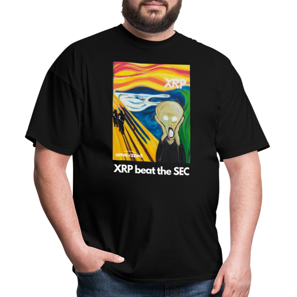 XRP beat the SEC Crypto Scream #1 Tee Black - black