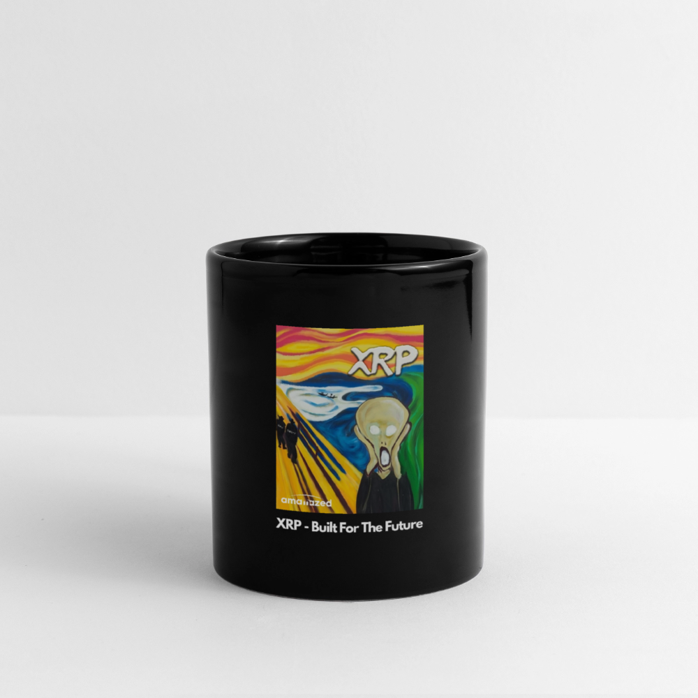 XRP - Built For The Future - XRP Scream #1 Black Mug - SEC & SWIFT Fades Away - black