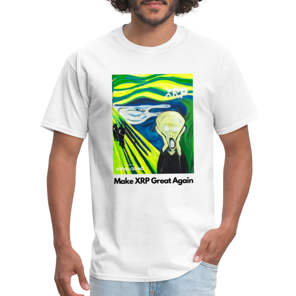 Make XRP Great Again Crypto Scream #434 Tee White - white