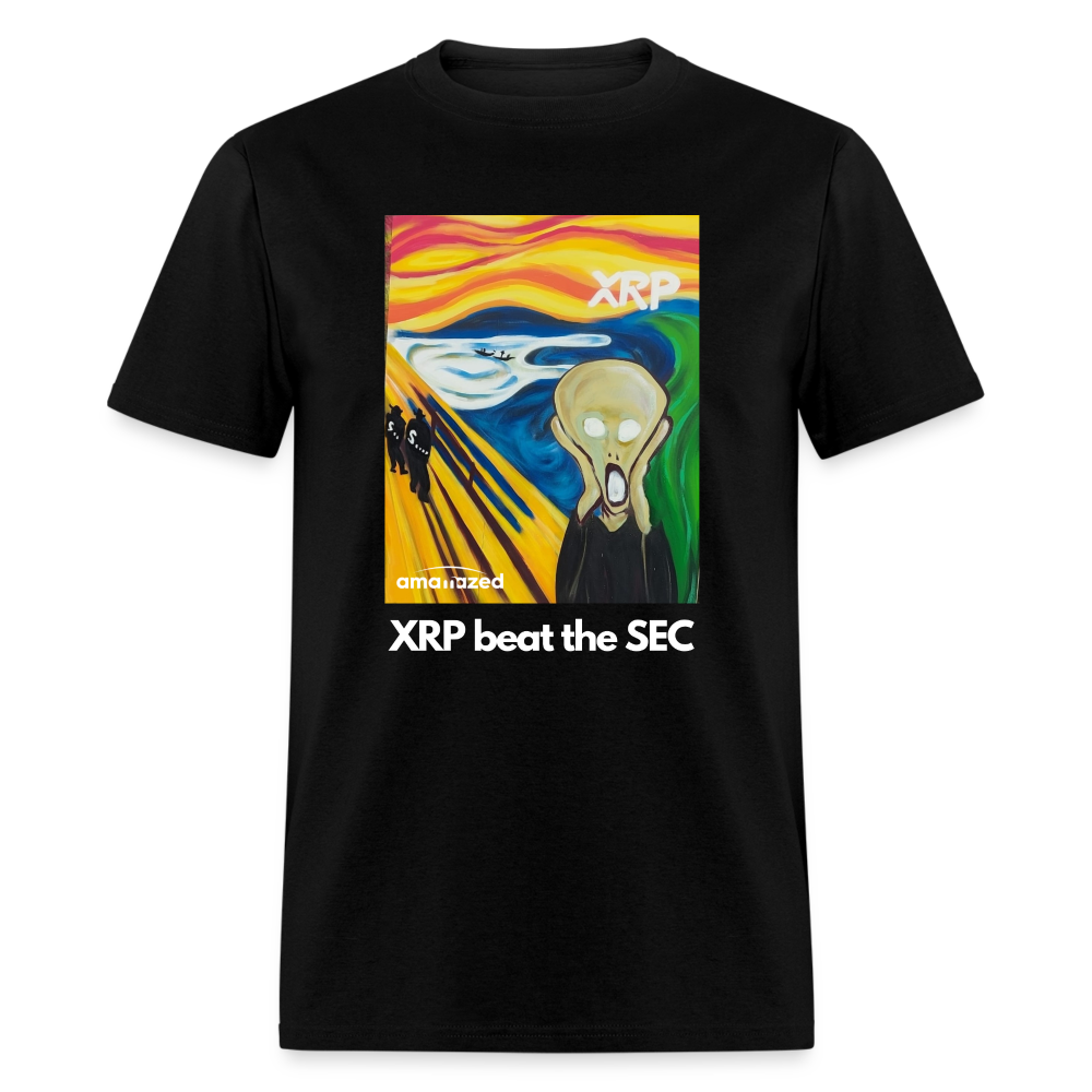 XRP beat the SEC Crypto Scream #1 Tee Black - black