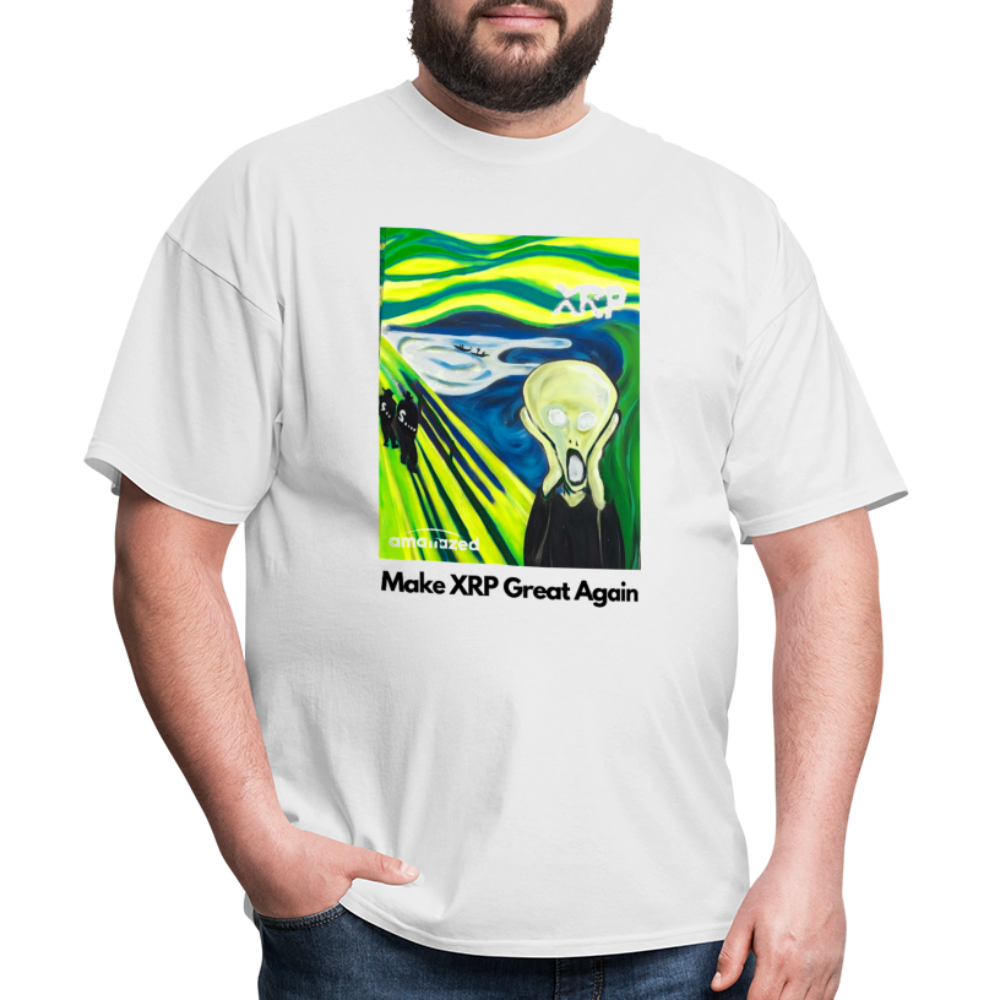 Make XRP Great Again Crypto Scream #434 Tee White - white