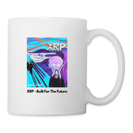 XRP - Built For The Future - XRP Scream #126 White Mug - SEC & SWIFT Fades Away - white
