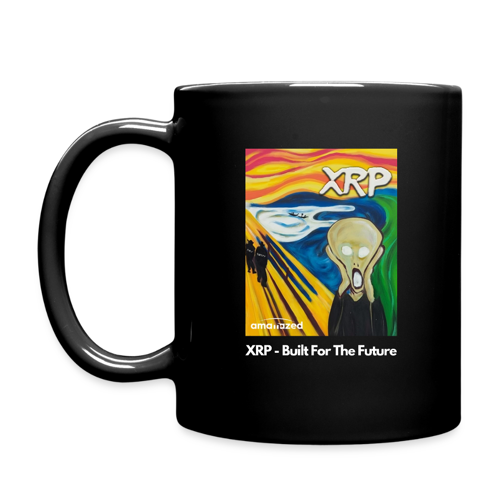 XRP - Built For The Future - XRP Scream #1 Black Mug - SEC & SWIFT Fades Away - black