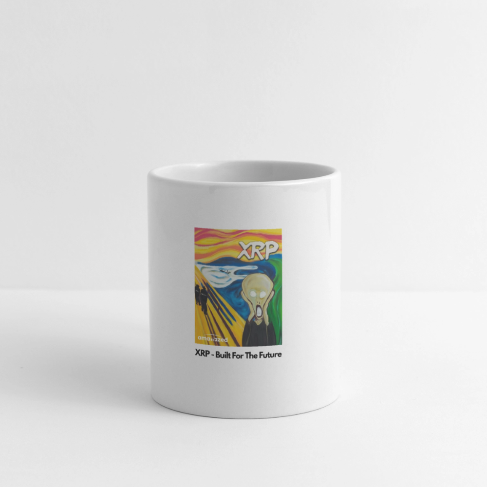 XRP - Built For The Future - XRP Scream #1 White Mug - SEC & SWIFT Fades Away - white