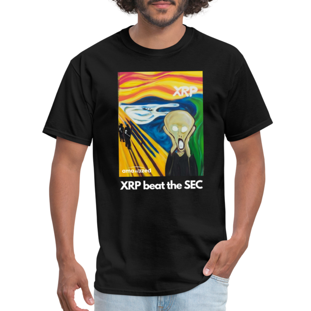 XRP beat the SEC Crypto Scream #1 Tee Black - black