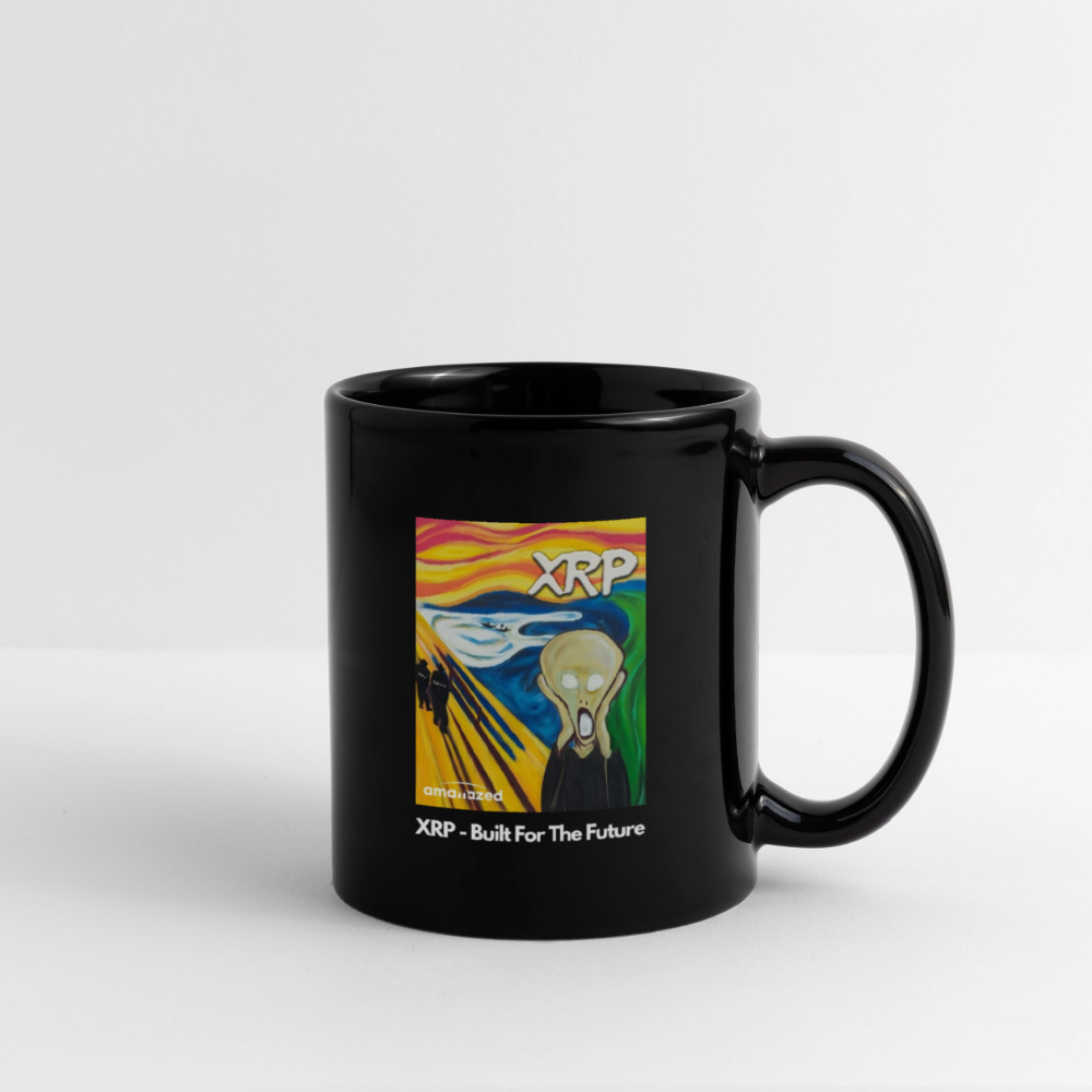 XRP - Built For The Future - XRP Scream #1 Black Mug - SEC & SWIFT Fades Away - black